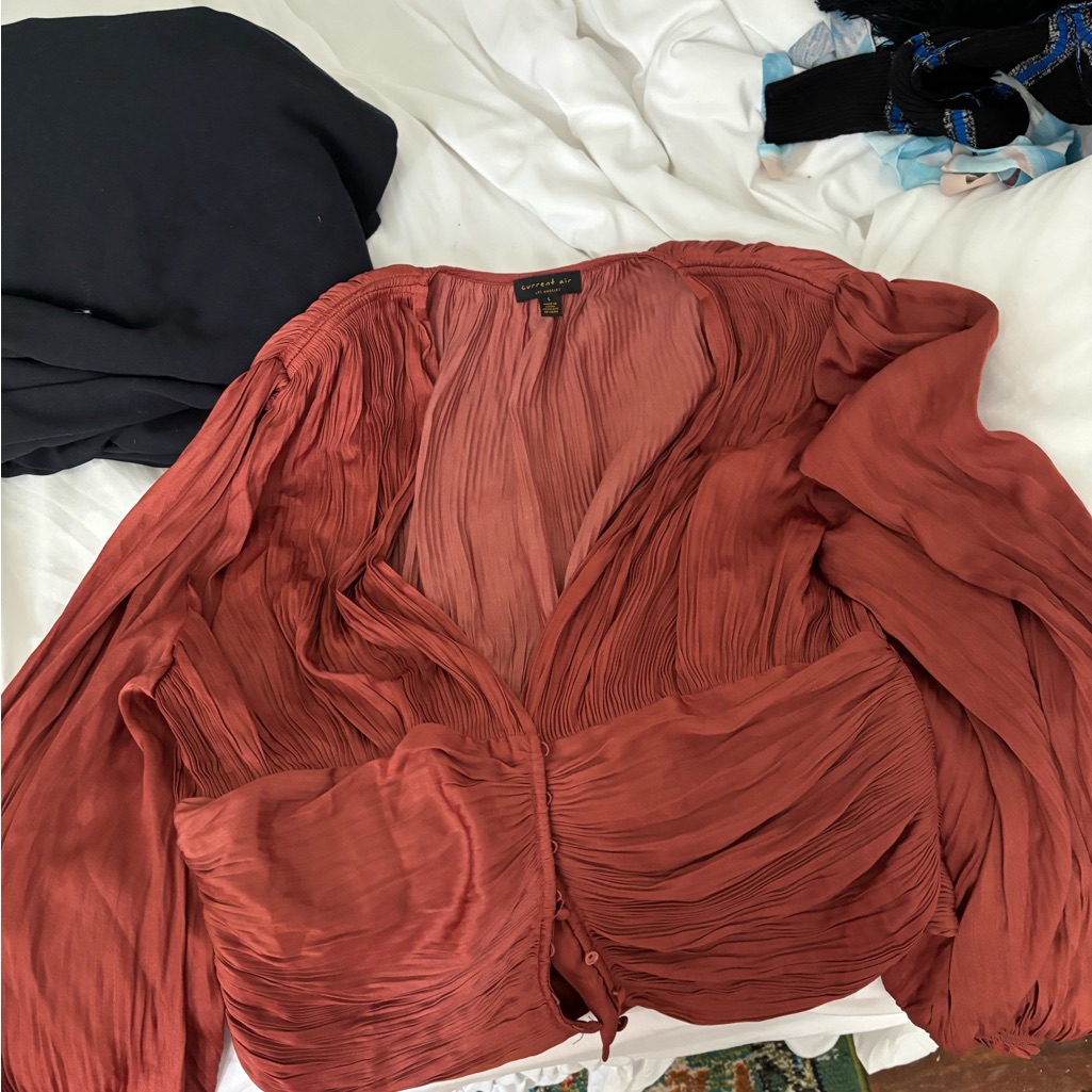 Long Sleeve Silk Top